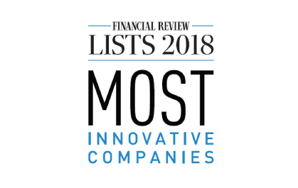 financial review lists of 2018's most innovative companies logo